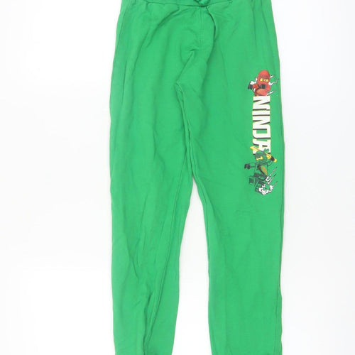 LEGO Boys Green Ninjago Jogger Trousers 7 Years 100% Cotton