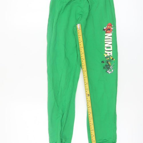 LEGO Boys Green Ninjago Jogger Trousers 7 Years 100% Cotton
