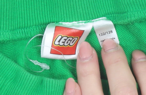 LEGO Boys Green Ninjago Jogger Trousers 7 Years 100% Cotton