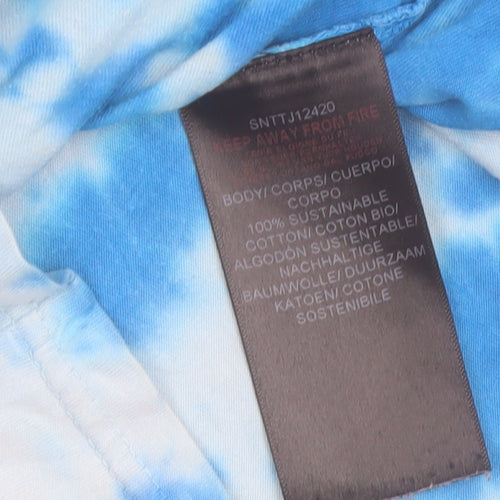 Sonnet London Boys Blue Tie-Dye Cotton Short Sleeve T-Shirt 10-12 Years