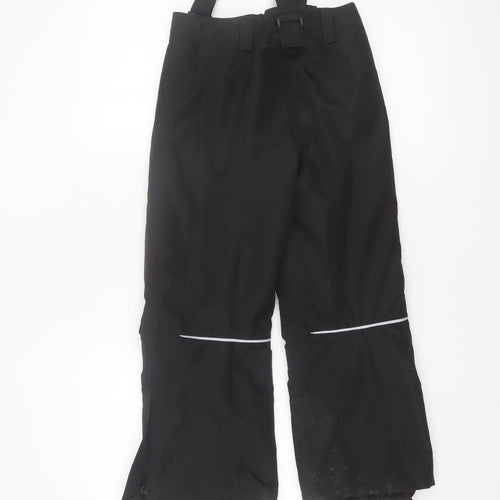 Crivit Boys Black 6-7 Years Waterproof Insulated Snow Pants Ski Trousers