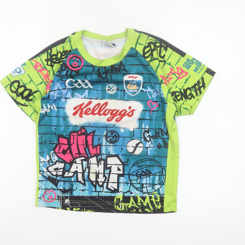 Azzurri Boys Multicoloured Graphic Sports T-Shirt 2 Years Lightweight Jersey