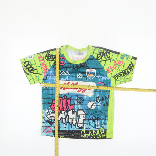 Azzurri Boys Multicoloured Graphic Sports T-Shirt 2 Years Lightweight Jersey