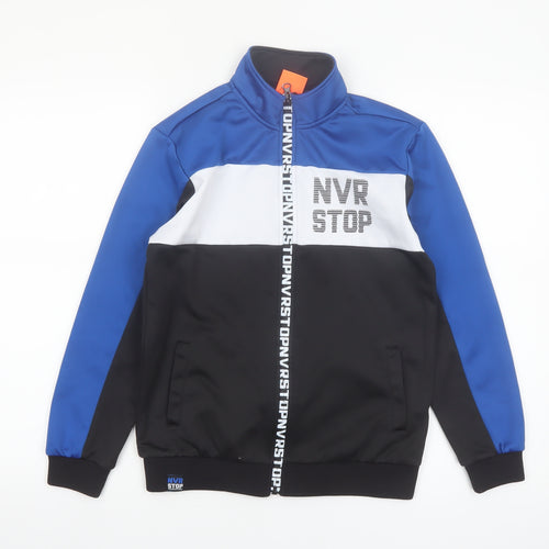 Cool Club Boys Blue Colourblock Track Jacket Size 146 Full Zip Sports Style