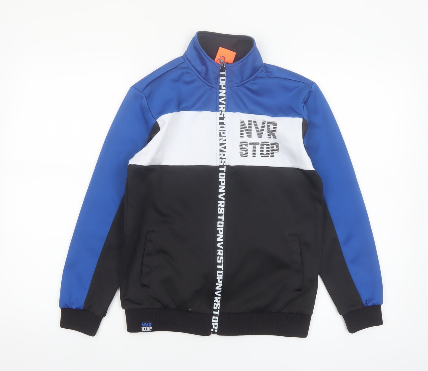Cool Club Boys Blue Colourblock Track Jacket Size 146 Full Zip Sports Style