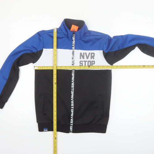 Cool Club Boys Blue Colourblock Track Jacket Size 146 Full Zip Sports Style