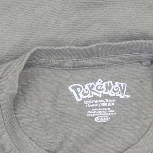 Pokémon Boys Green Pikachu Long Sleeve Graphic T-Shirt 6 Years