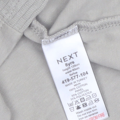 Next Boys Beige XXIV Seven Embroidered Cotton T-Shirt 8 Years