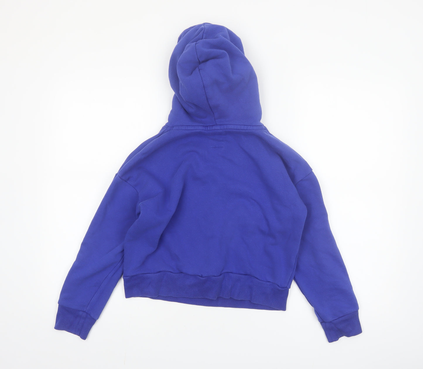 GAP Kids Blue Pullover Hoodie Boys M (8) Logo Print Fleece Sweatshirt
