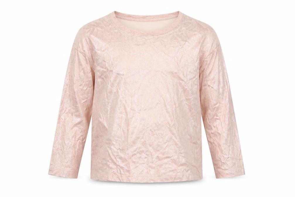 Zara Girls Pink Long Sleeve Cotton T-Shirt 6-7 Years