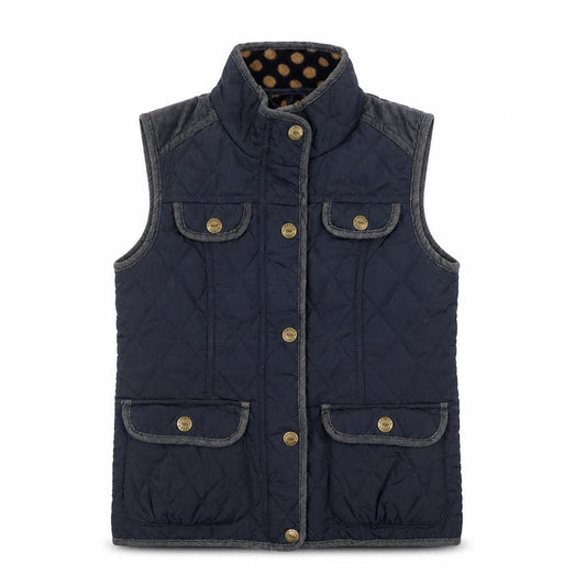 Next Boys Blue Quilted Waistcoat 7-8 Years Sleeveless Padded Gilet