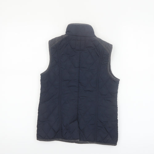 Next Boys Blue Quilted Waistcoat 7-8 Years Sleeveless Padded Gilet