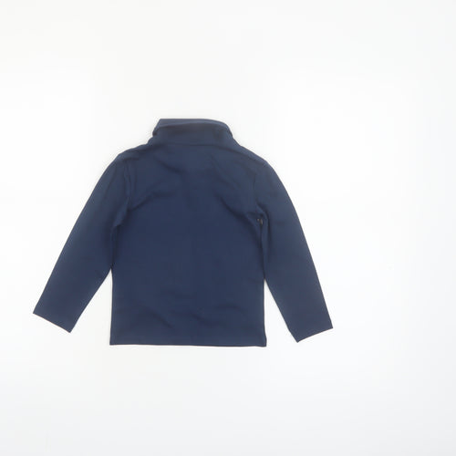 Primark Unisex Baby Blue Cotton Roll Neck Long Sleeve T-Shirt 24 Months