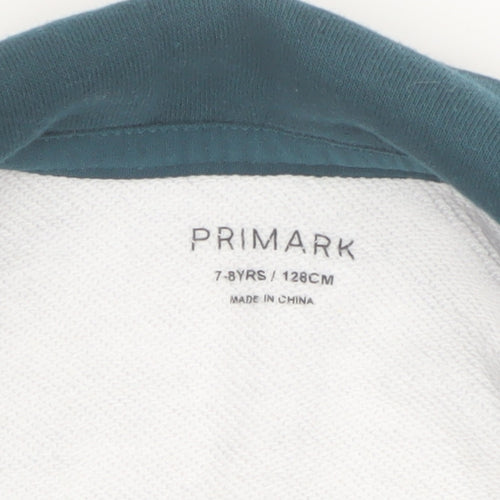 Primark Boys Grey Collared Pullover Sweatshirt 7-8 Years New York Print
