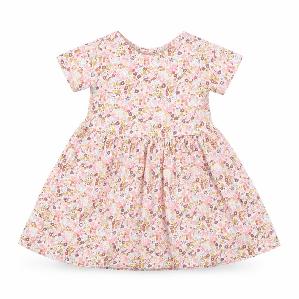 Leigh Tucker Willow Girls Pink Floral Cotton A-Line Dress 3-4 Years