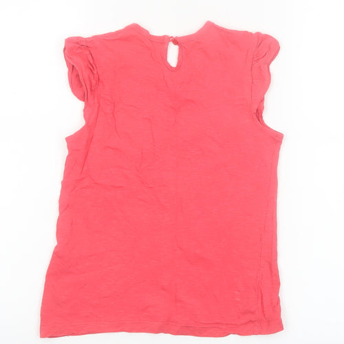St. Bernard Girls Pink Glitter 'Joie de Vivre' Cotton T-Shirt 8 Years