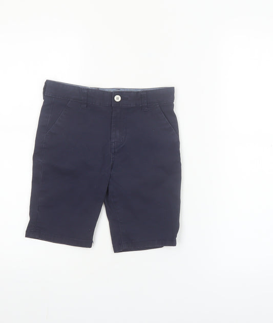 Denim Co Boys Blue Chino Shorts 6-7 Years Cotton Twill Casual Wear