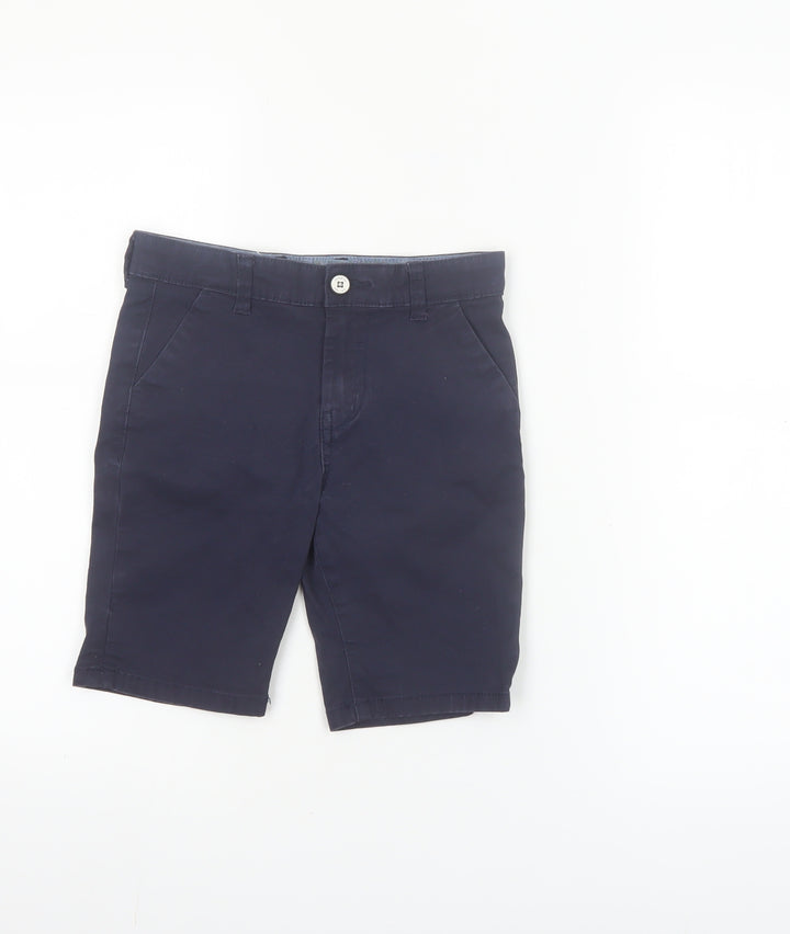 Denim Co Boys Blue Chino Shorts 6-7 Years Cotton Twill Casual Wear