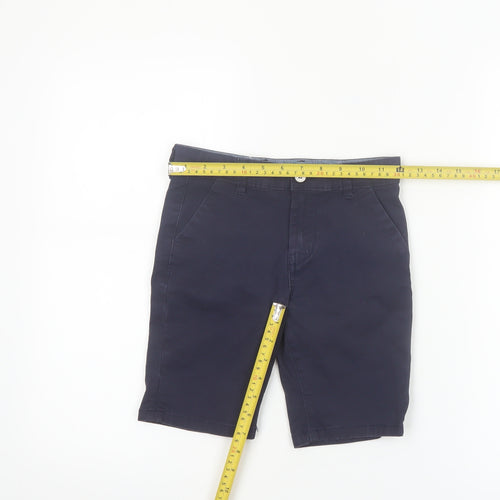 Denim Co Boys Blue Chino Shorts 6-7 Years Cotton Twill Casual Wear