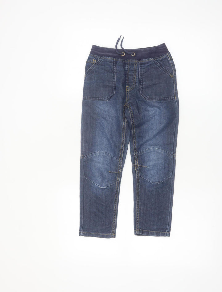 Dunnes Stores Boys Blue Elastic Waist Straight Jeans Age 6 Years