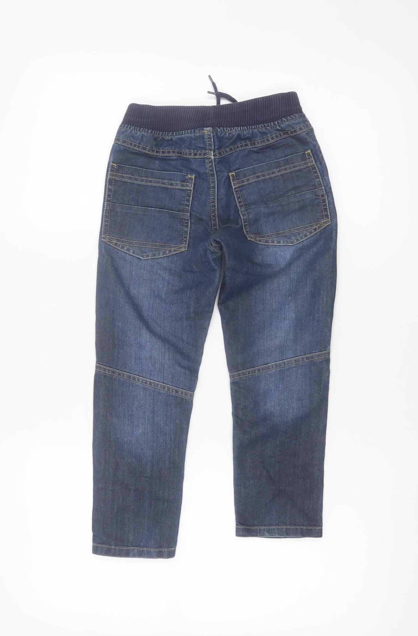 Dunnes Stores Boys Blue Elastic Waist Straight Jeans Age 6 Years