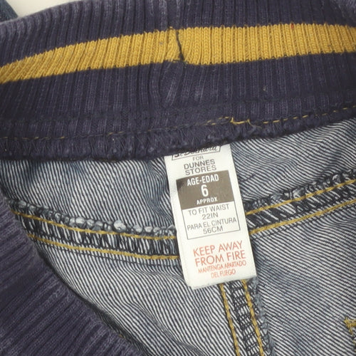 Dunnes Stores Boys Blue Elastic Waist Straight Jeans Age 6 Years