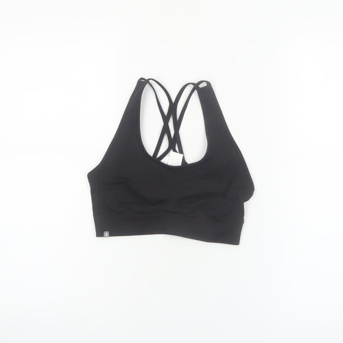 Decathlon Women's Black Medium Support Crossback Sports Bra S 34B