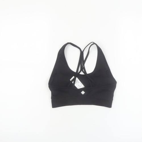 Decathlon Women's Black Medium Support Crossback Sports Bra S 34B