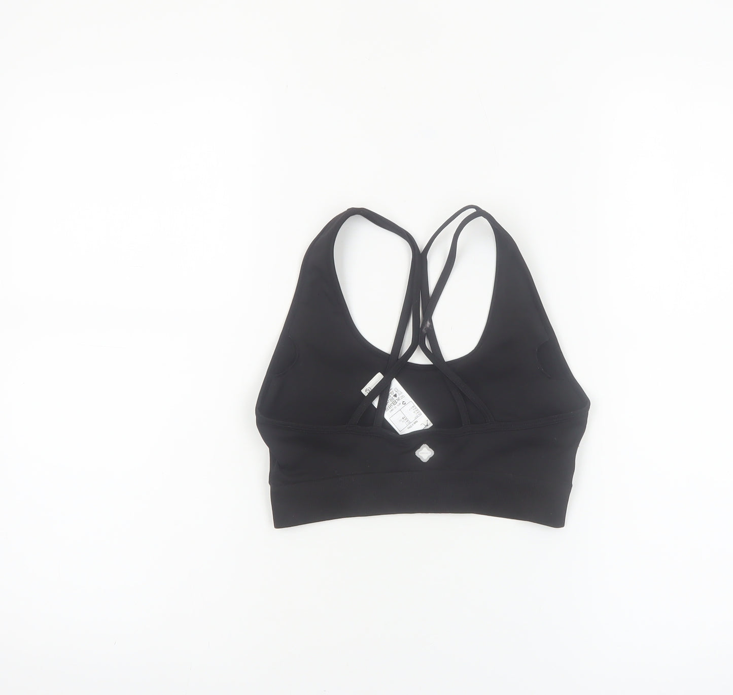 Decathlon Women's Black Medium Support Crossback Sports Bra S 34B