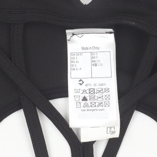 Decathlon Women's Black Medium Support Crossback Sports Bra S 34B