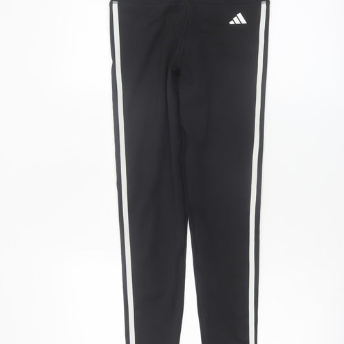 Adidas Womens Black S Slim Fit Stretch Sports Leggings