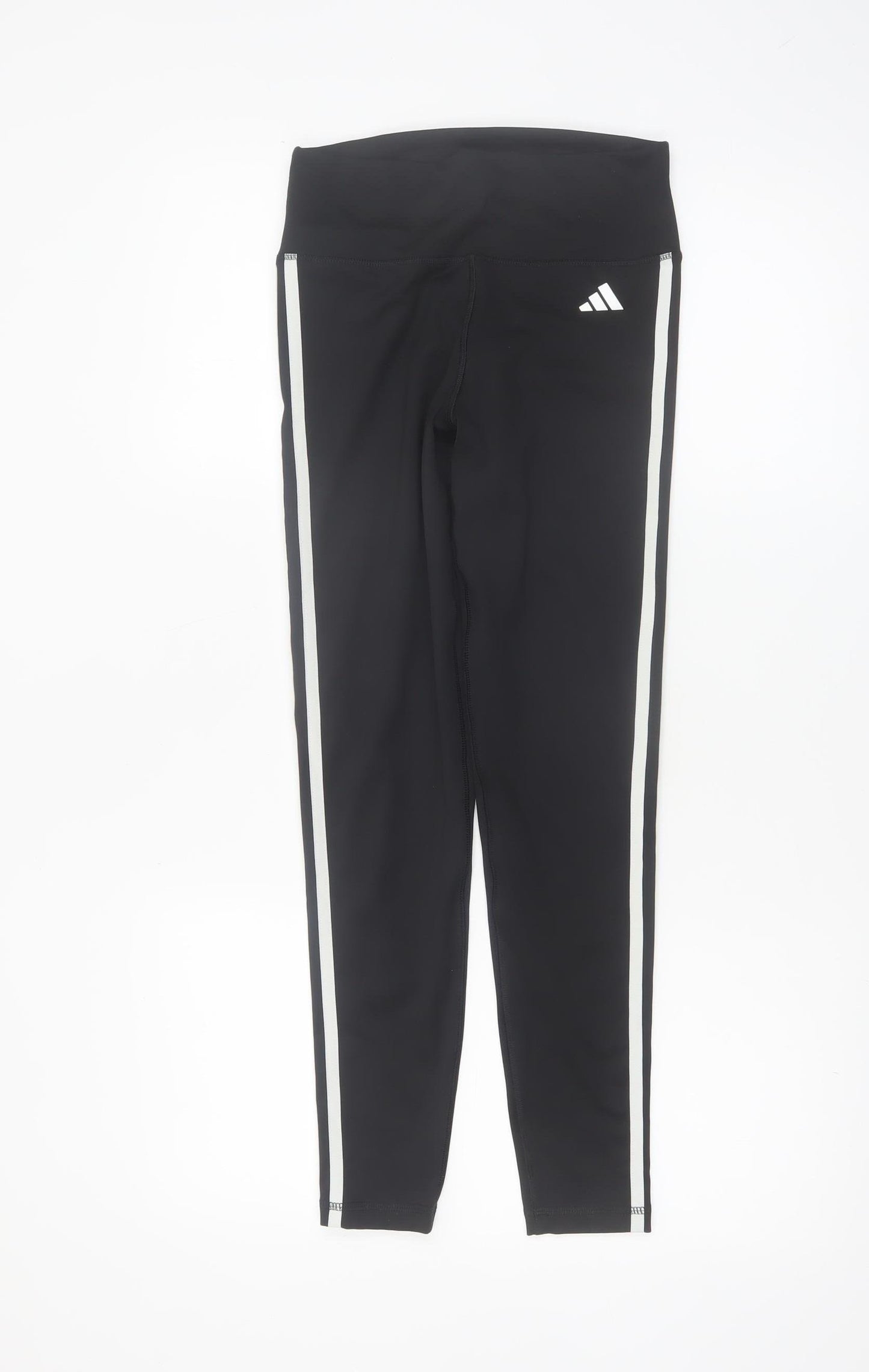 Adidas Womens Black S Slim Fit Stretch Sports Leggings