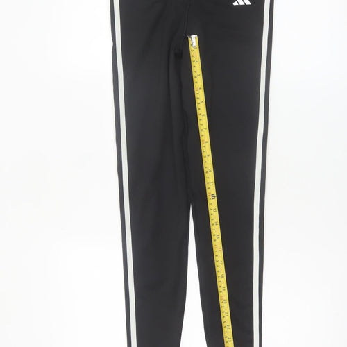 Adidas Womens Black S Slim Fit Stretch Sports Leggings