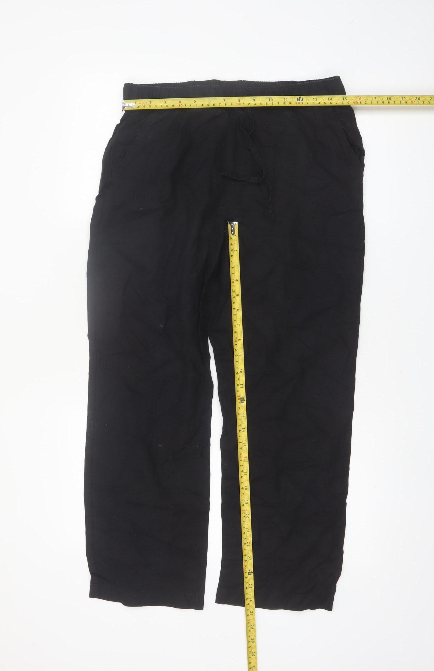 Esmara Womens Black Size 10 Straight Leg Lightweight Casual Trousers