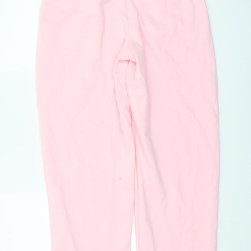 Pieces Womens Pink XS Straight Sweatpants Cotton Blend