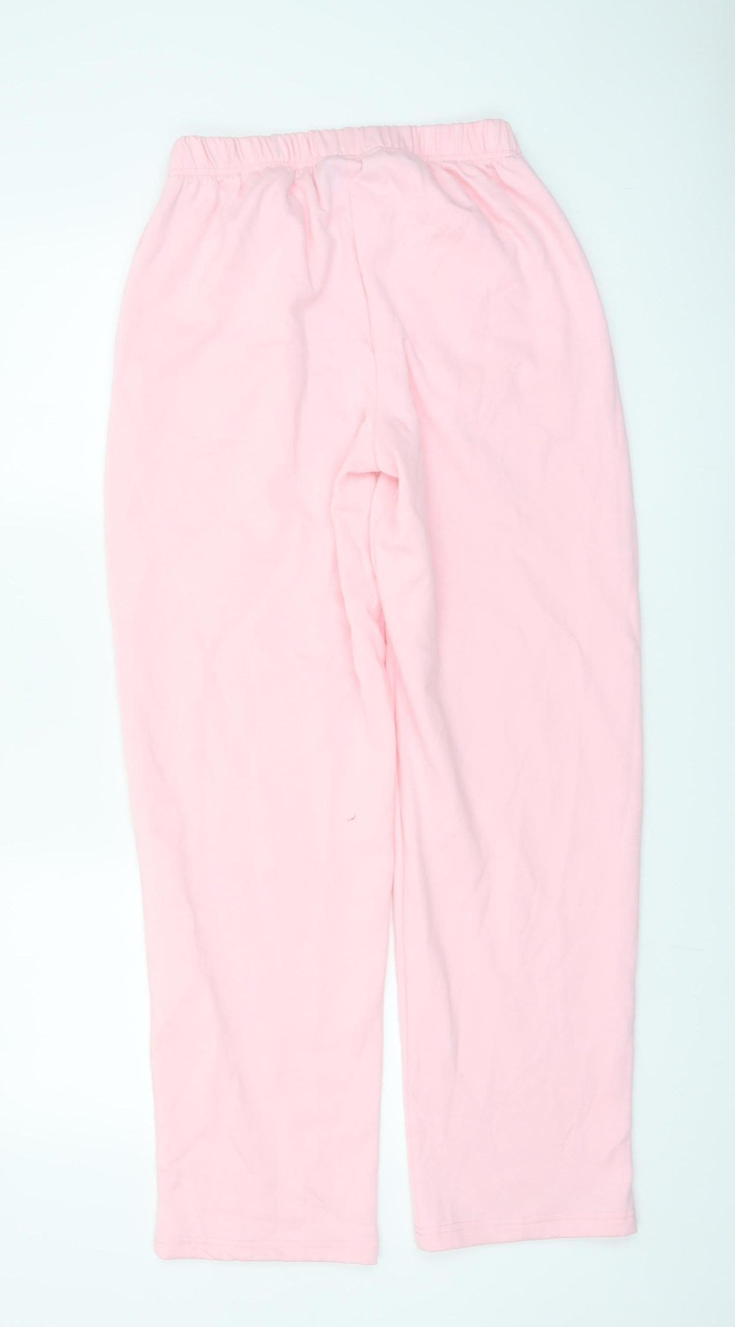 Pieces Womens Pink XS Straight Sweatpants Cotton Blend