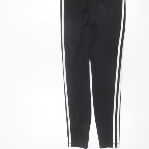 Adidas Boys Black Climalite Track Pants 11-12 Years Slim Fit Joggers