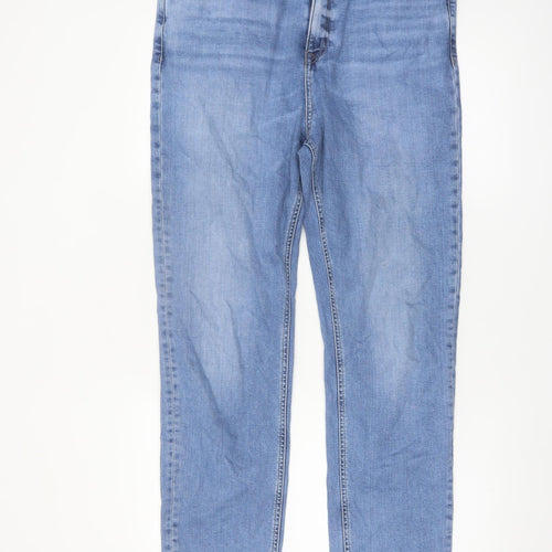 Marks and Spencer Women's Blue Slim Straight Jeans Size 16 Regular