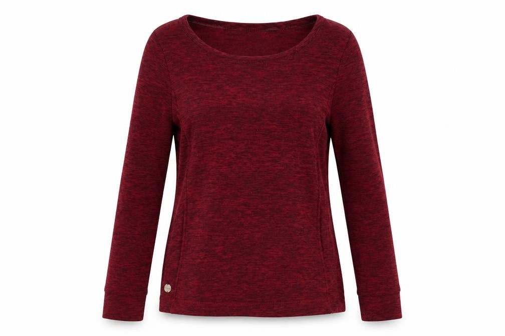 Front view of Regatta Great Outdoors women’s red pullover sweatshirt uk 14