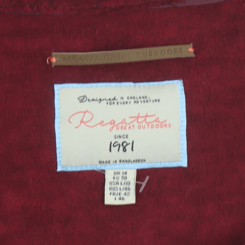 Regatta Great Outdoors Womens Red Pullover Sweatshirt UK 14