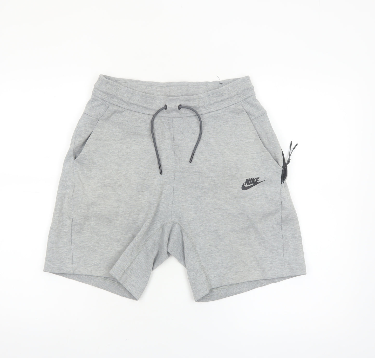 Nike Men's Grey XS Sweat Shorts with Drawstring and Pockets