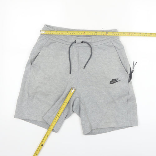 Nike Men's Grey XS Sweat Shorts with Drawstring and Pockets