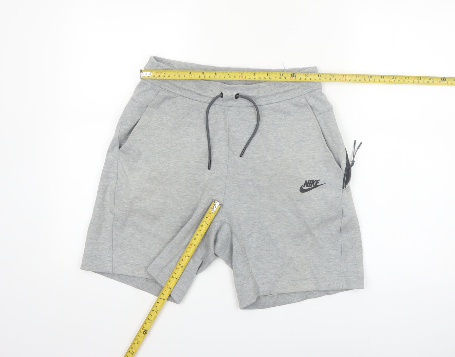 Nike Men's Grey XS Sweat Shorts with Drawstring and Pockets