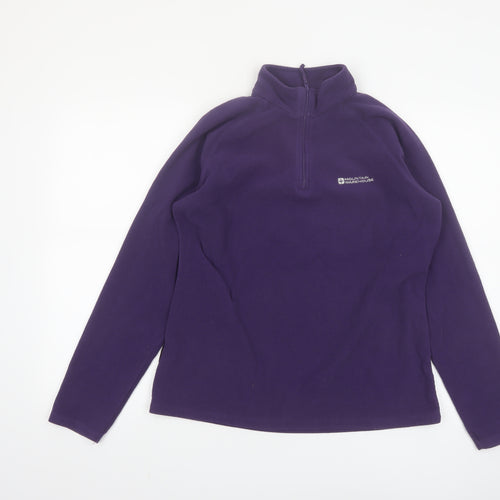 Mountain Warehouse Women Purple Fleece Pullover Sweatshirt UK14