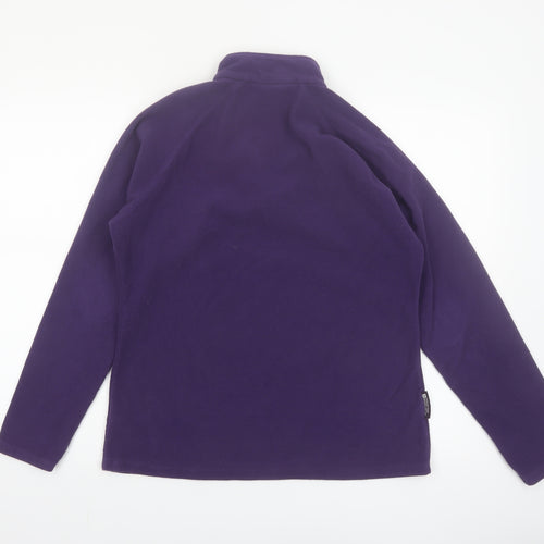 Mountain Warehouse Women Purple Fleece Pullover Sweatshirt UK14