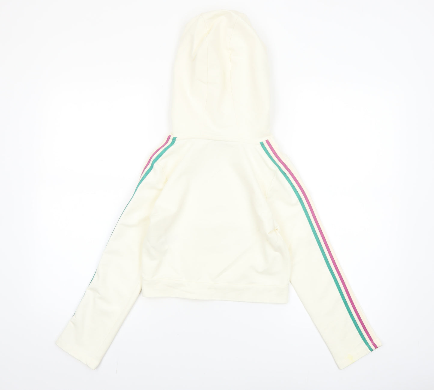 Juicy Couture Girls Ivory Sequin Flower Pullover Hoodie 10-11 Years