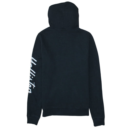 Hollister Womens Black XS Pullover Hoodie with Logo Detail