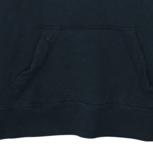 Hollister Womens Black XS Pullover Hoodie with Logo Detail