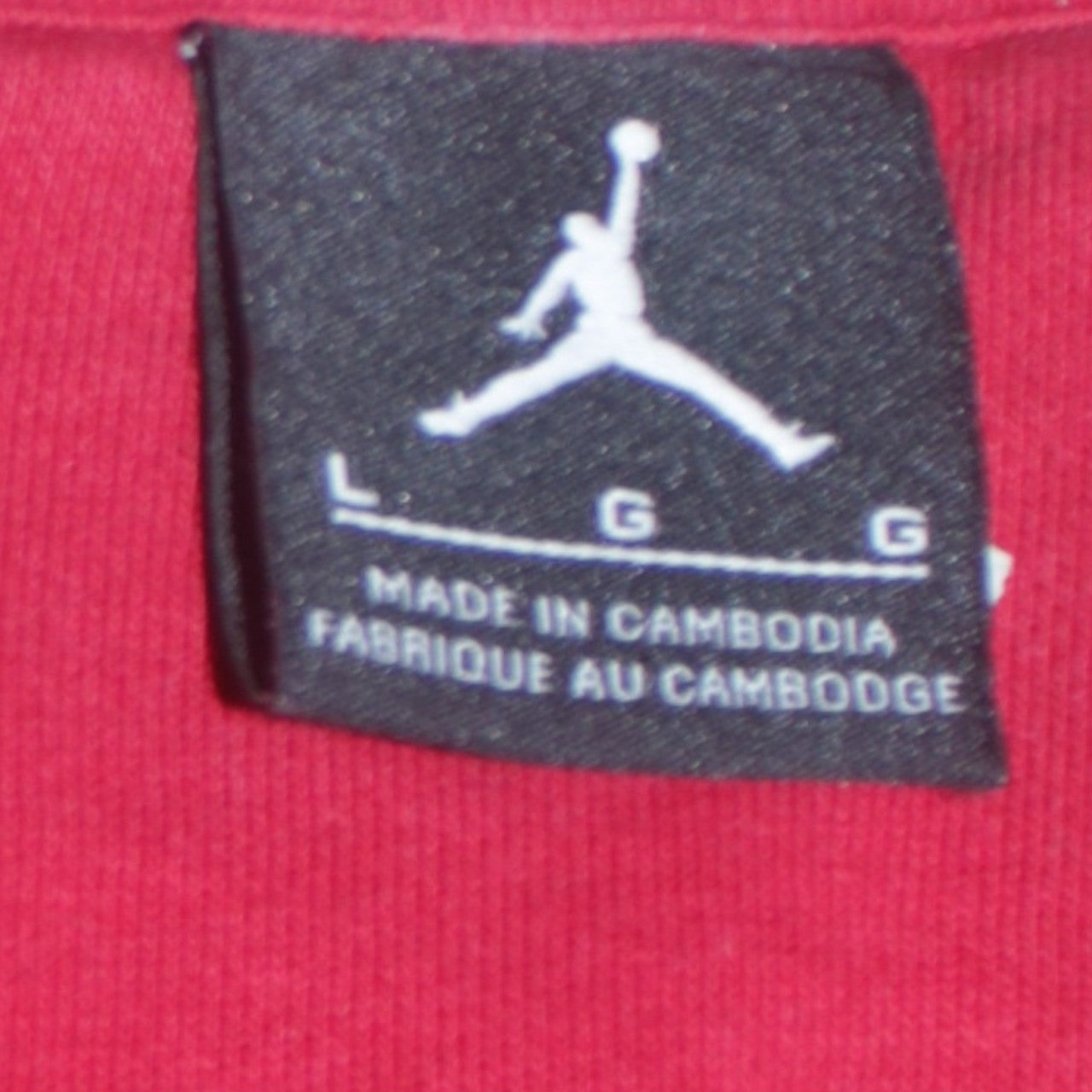 Jordan Mens Red Crew Neck Pullover Sweatshirt Size L