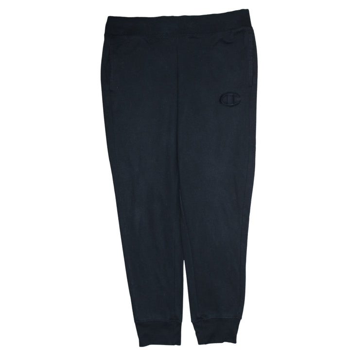 Champion Men's Black Fleece Jogger Trousers Size L